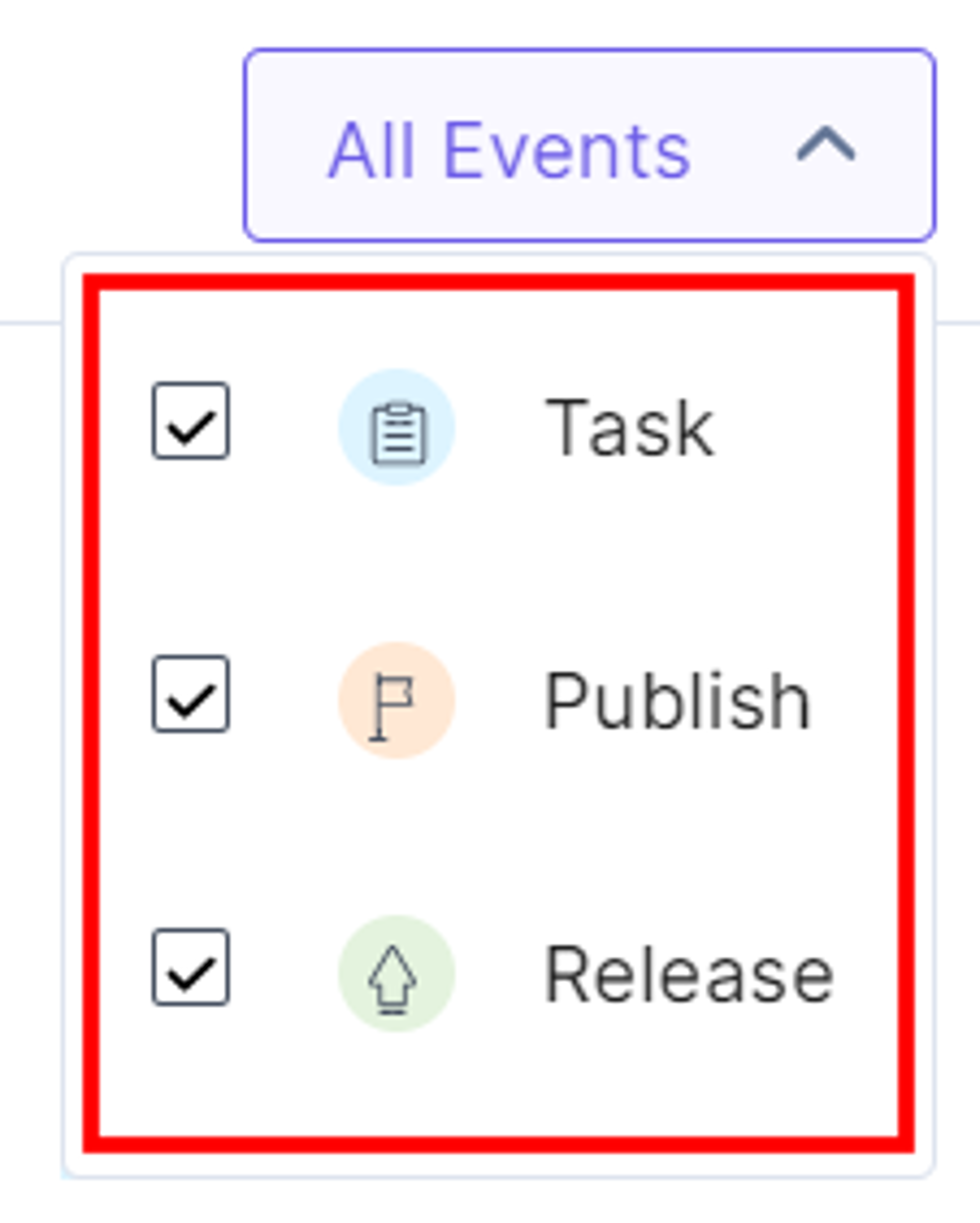 Calendar-Filter-Events