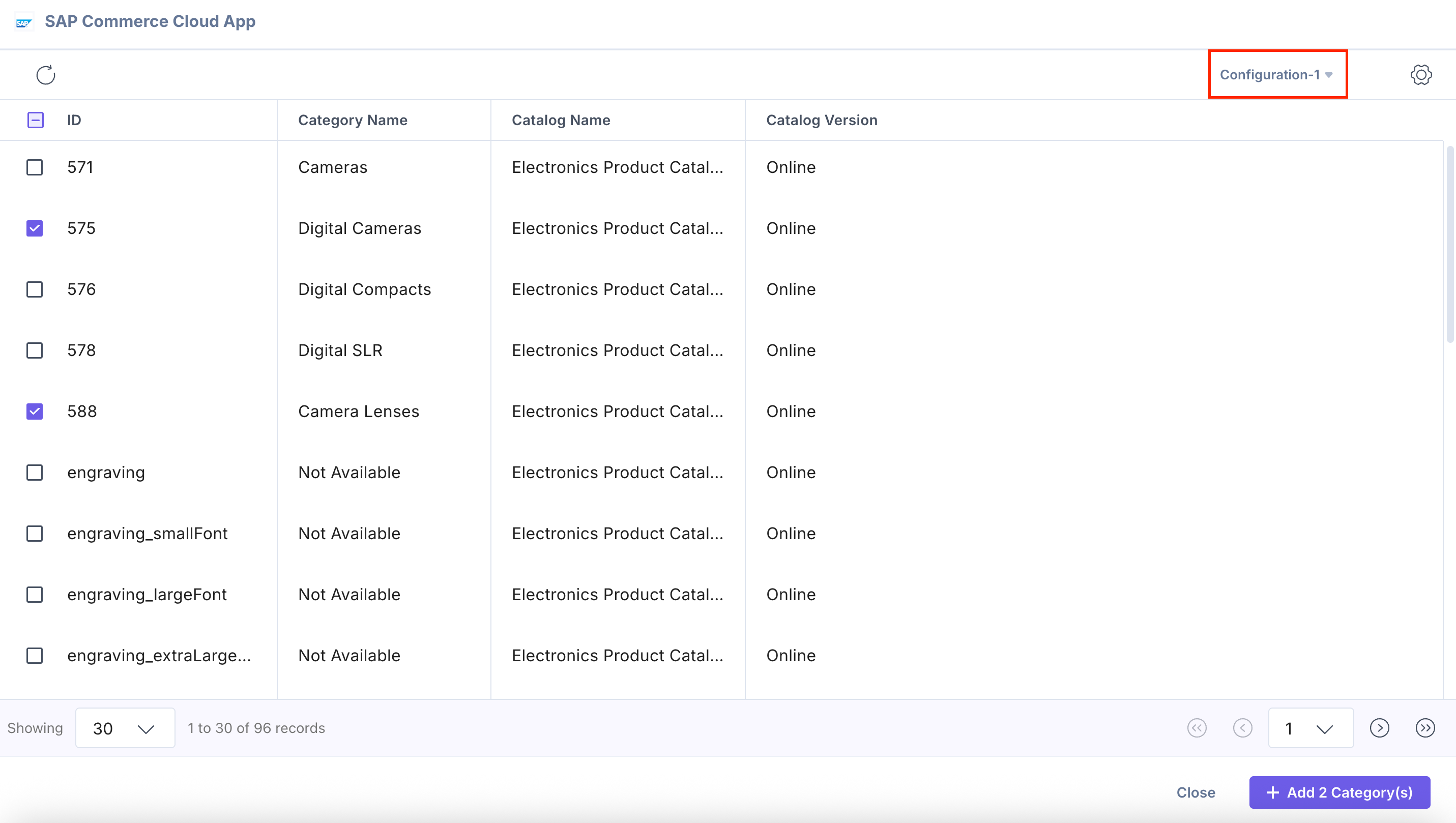 SAP-Commerce-Cloud-Category-Selector-Page-Multiconfig