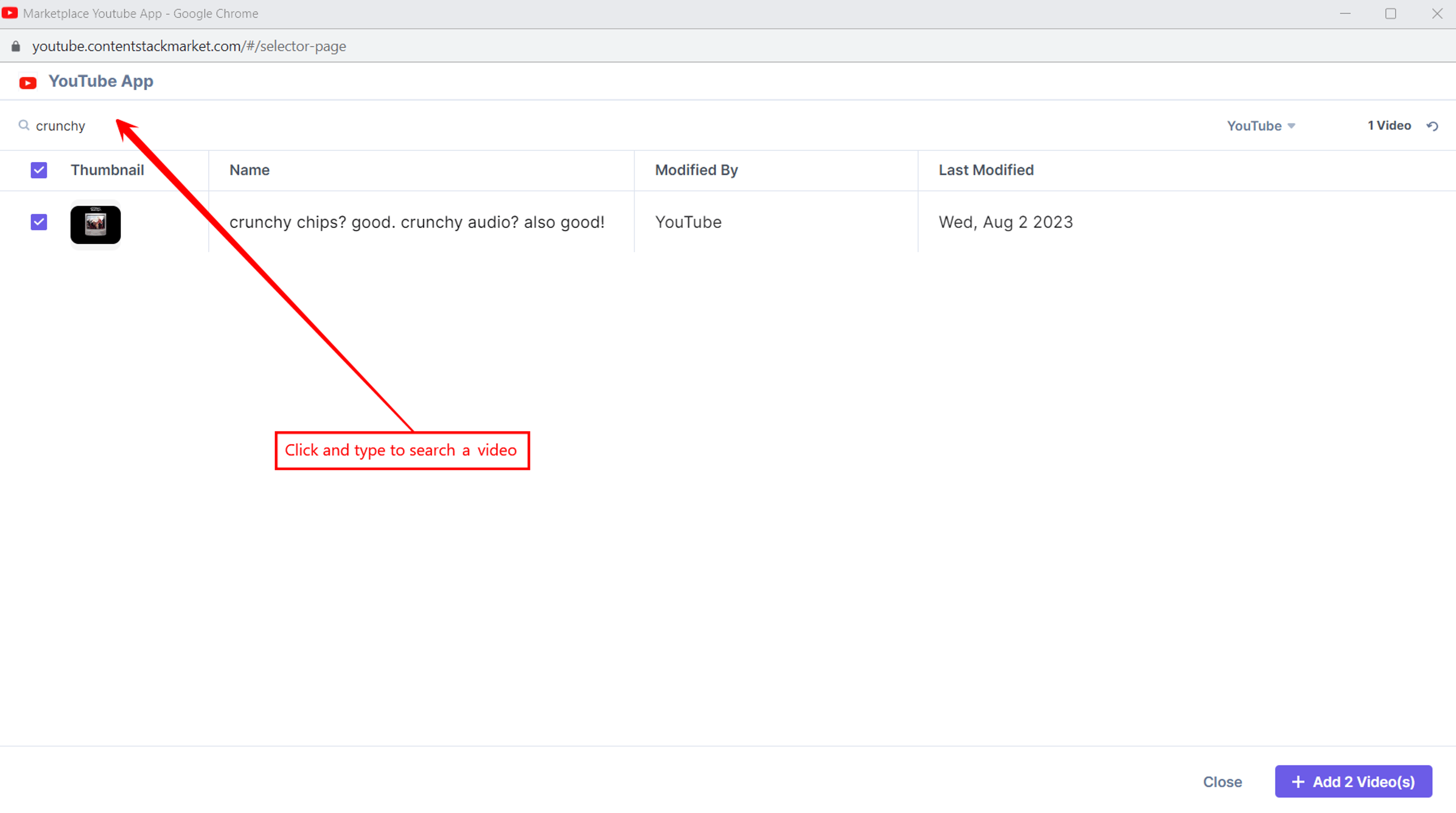 YouTube-Custom-Field-Selector-Page-Search