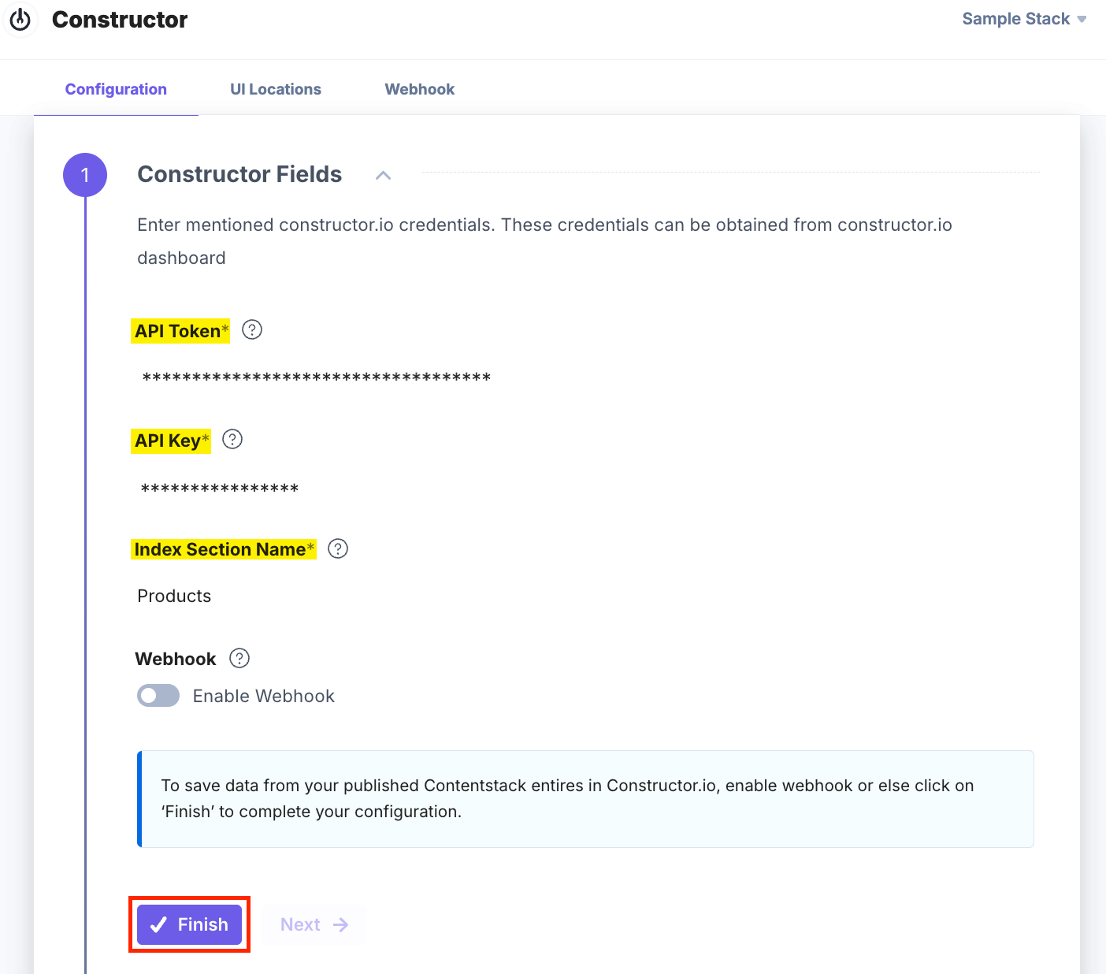 Constructor-Configuration