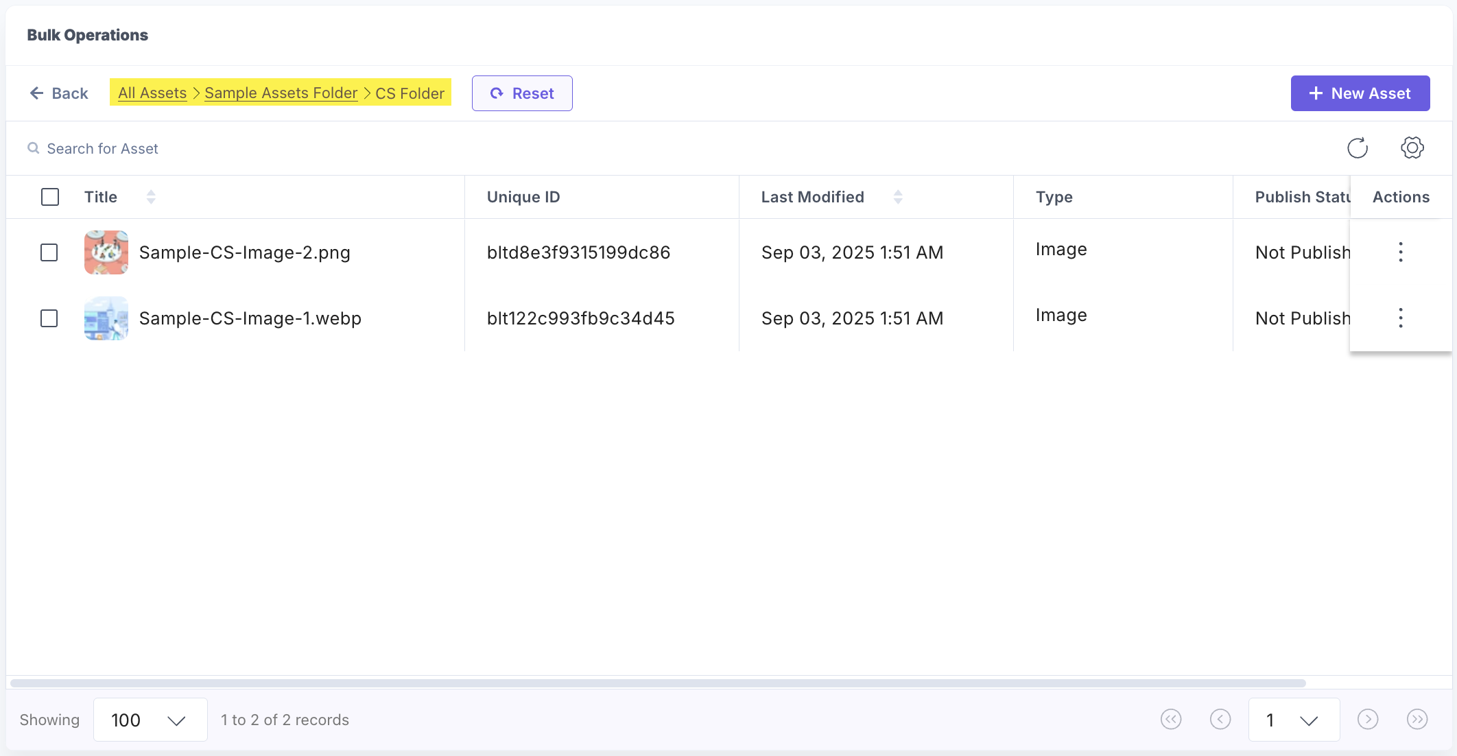 Bulk-Operations-Assets-Navigation