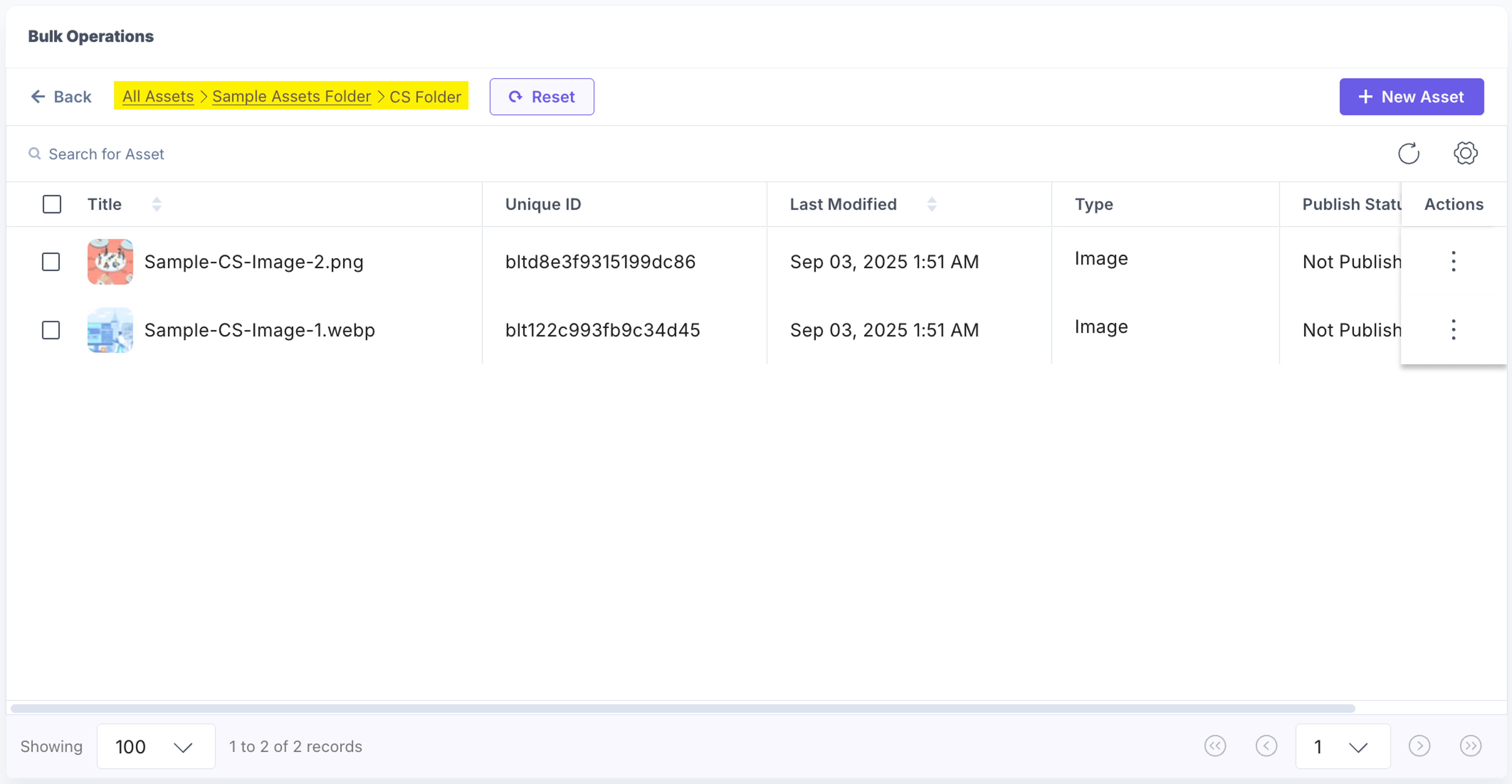 Bulk-Operations-Assets-Navigation