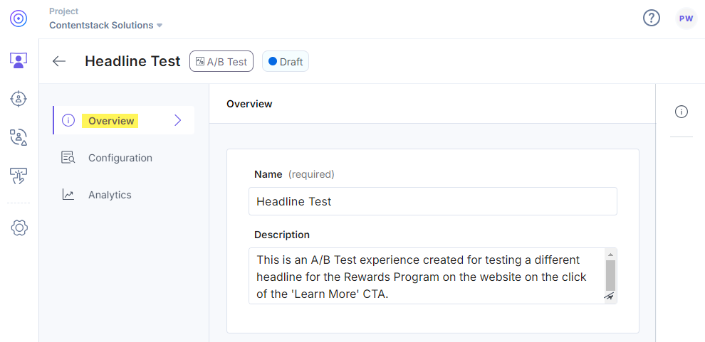8 - Getting Started with Contentstack Personalize with A B Testing.png