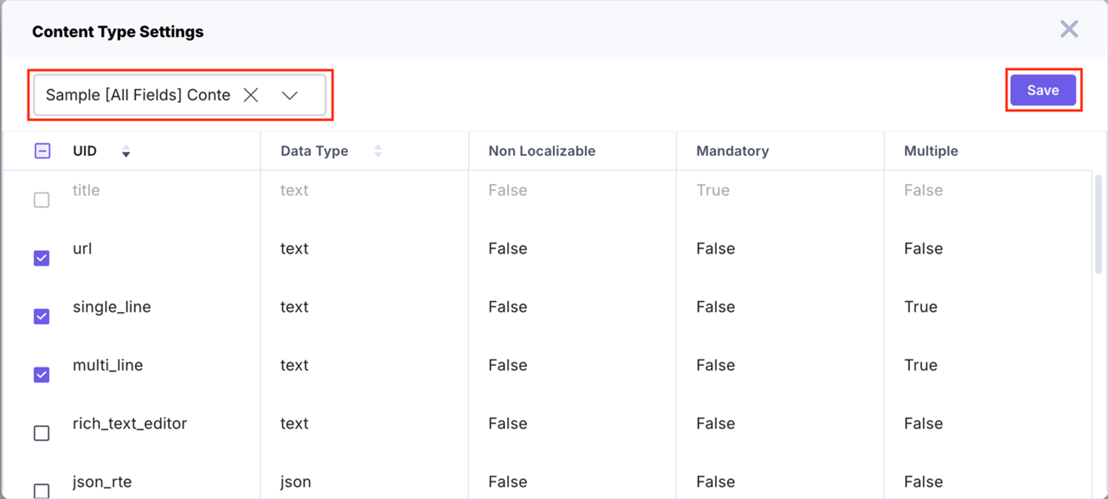 Trados-Configuration-Manage-Fields-Content-Type-Settings