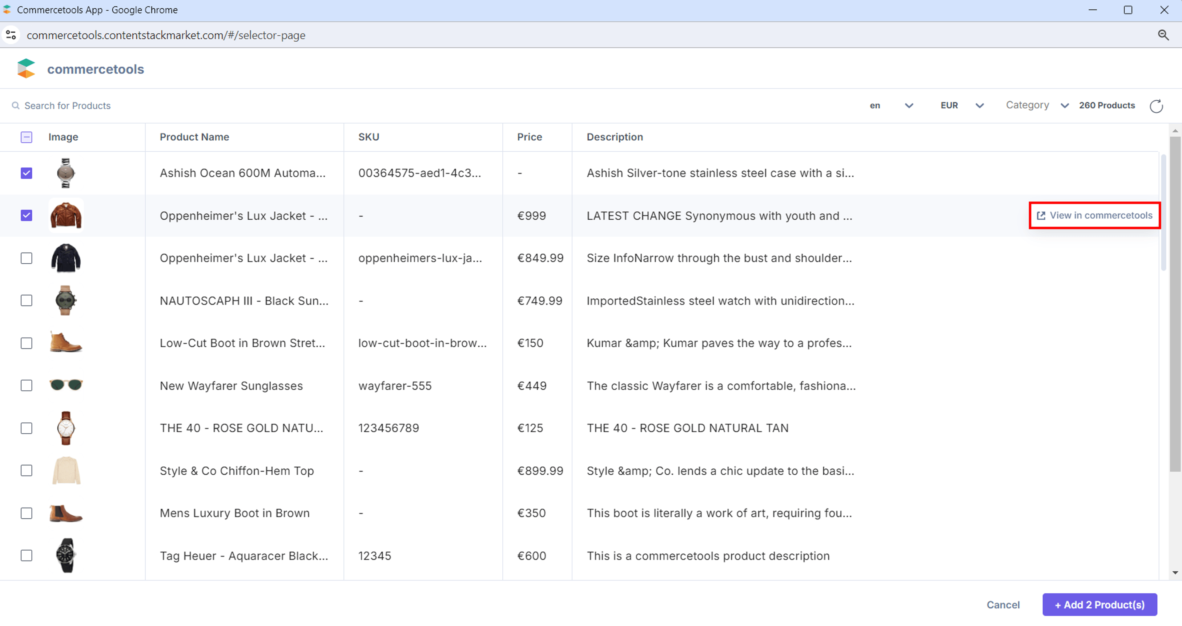 21-commercetools-Product-Selector-Page-View-In-Commercetools