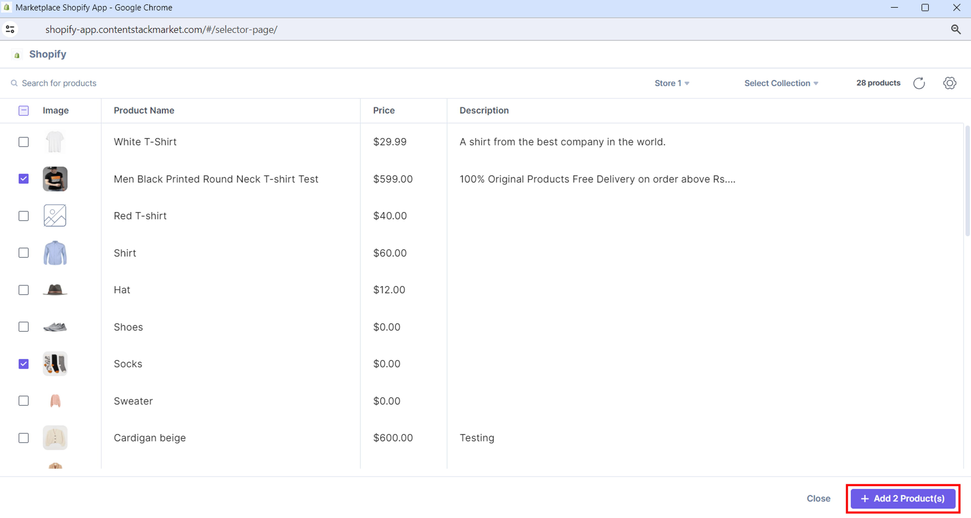 Shopify-Product-Selector-Page
