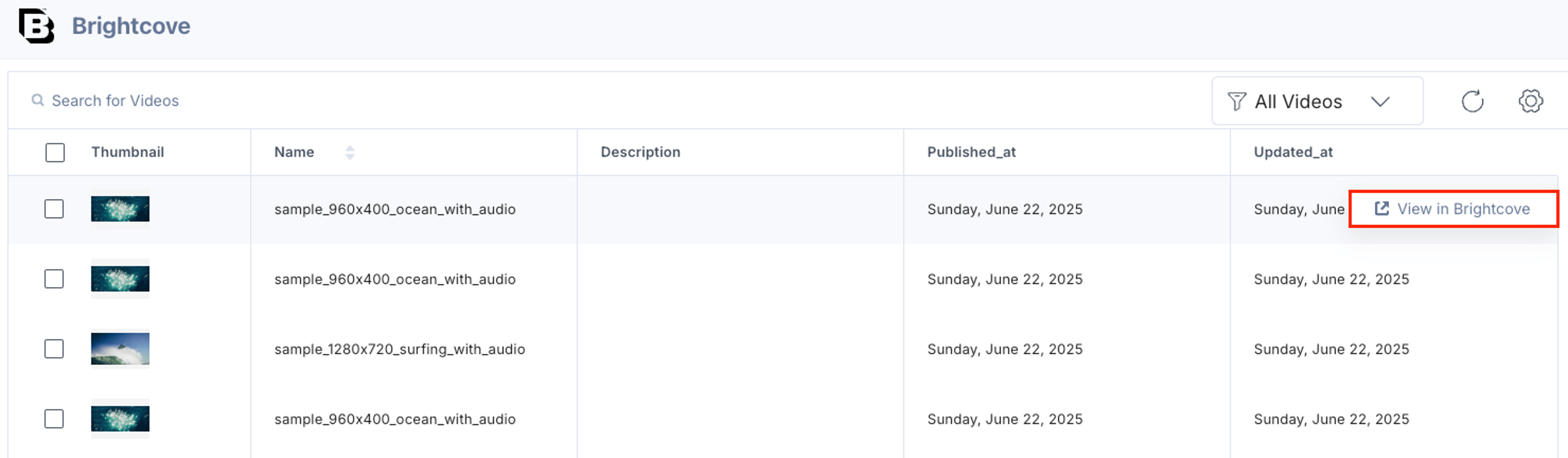 Brightcove-Selector-Page-View-In-Brightcove