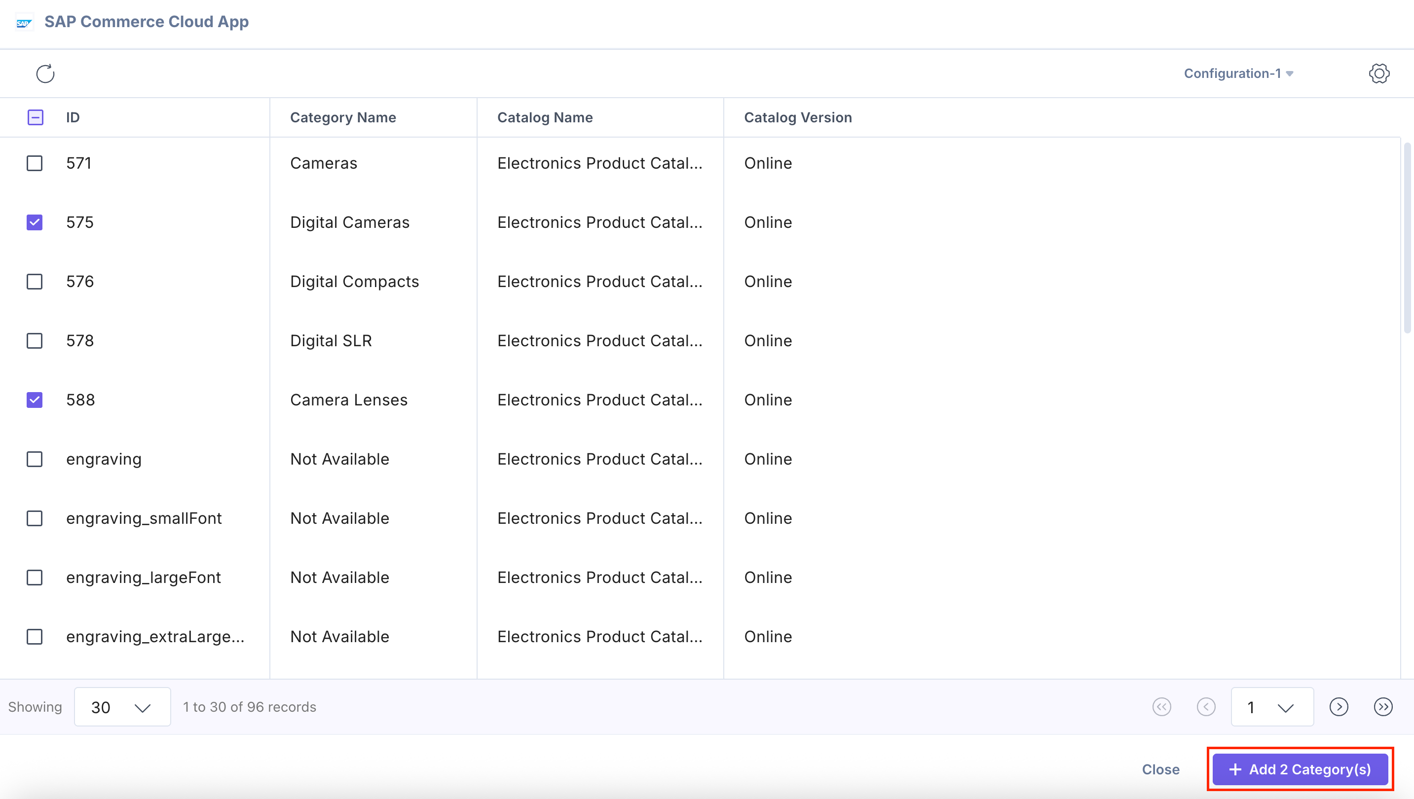 SAP-Commerce-Cloud-Category-Selector-Page