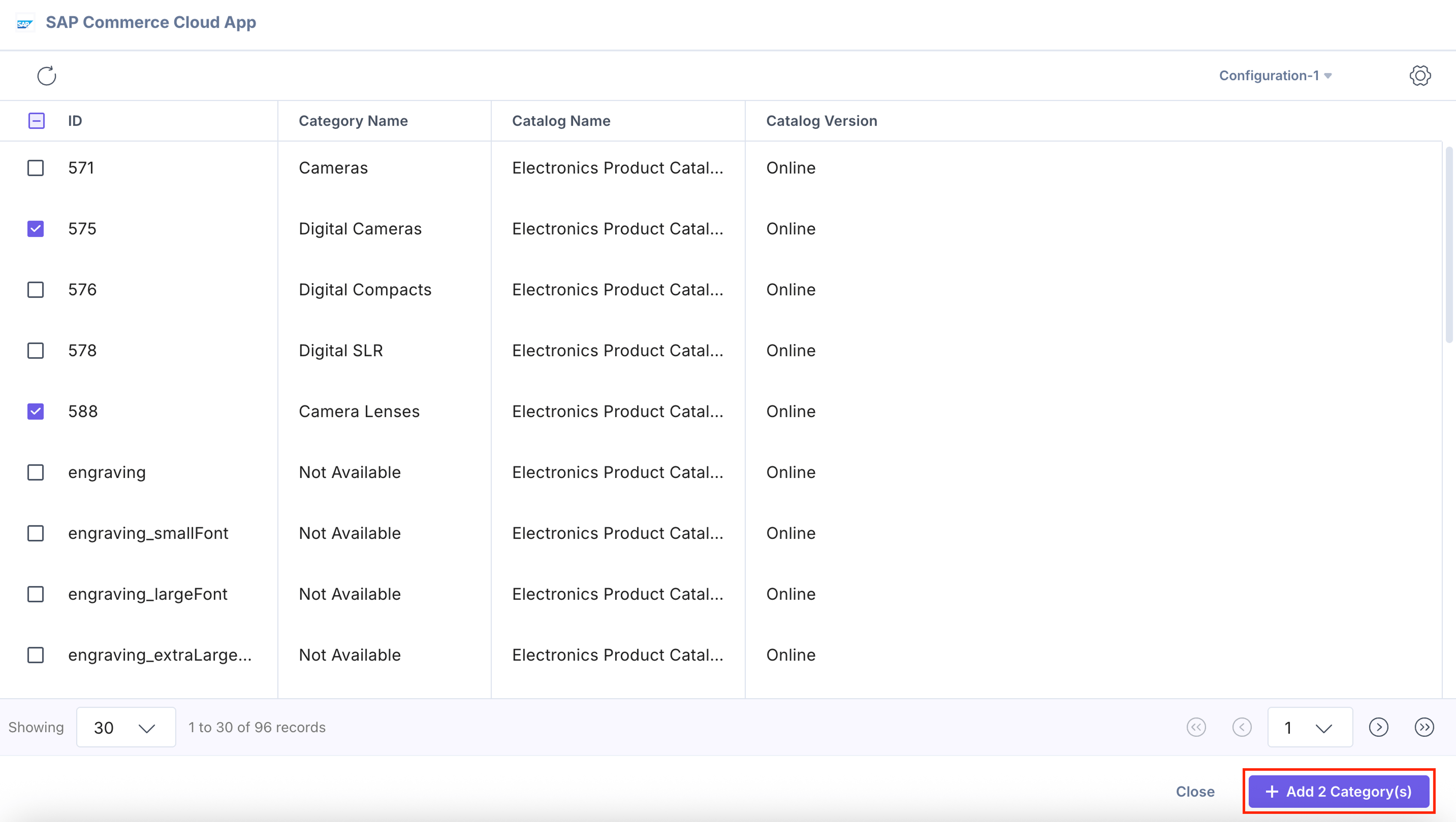 SAP-Commerce-Cloud-Category-Selector-Page