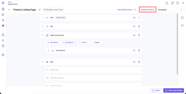 Content Type Versioning | Contentstack