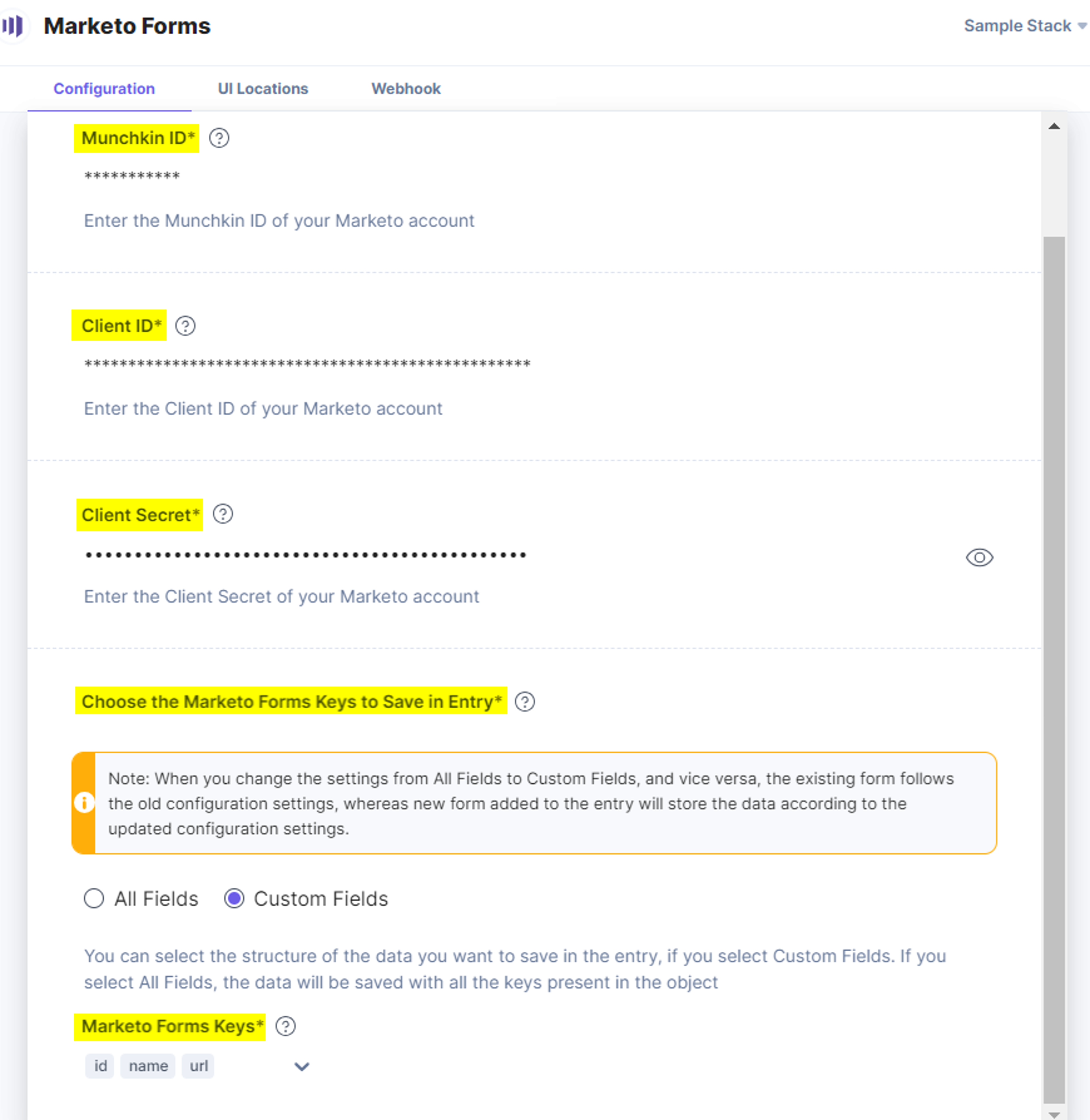 Marketo-Forms-Configuration
