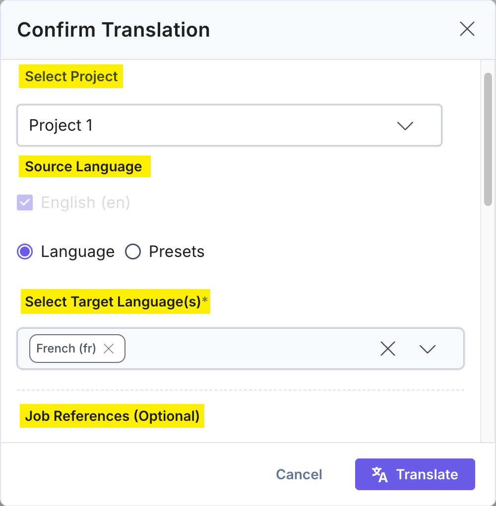 confirm-translation-select-language-project-job-reference.png