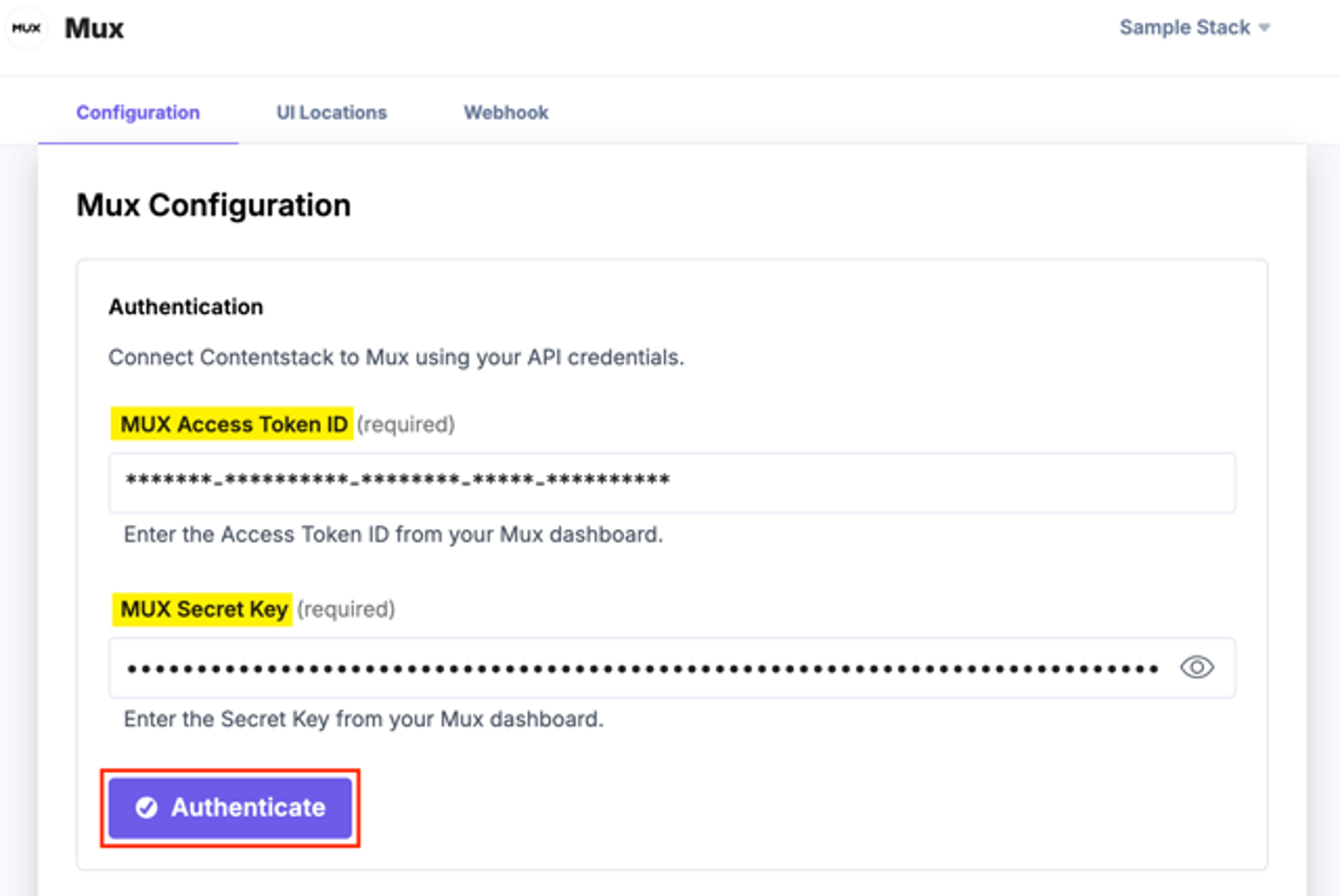 Mux-Configuration-Authentication