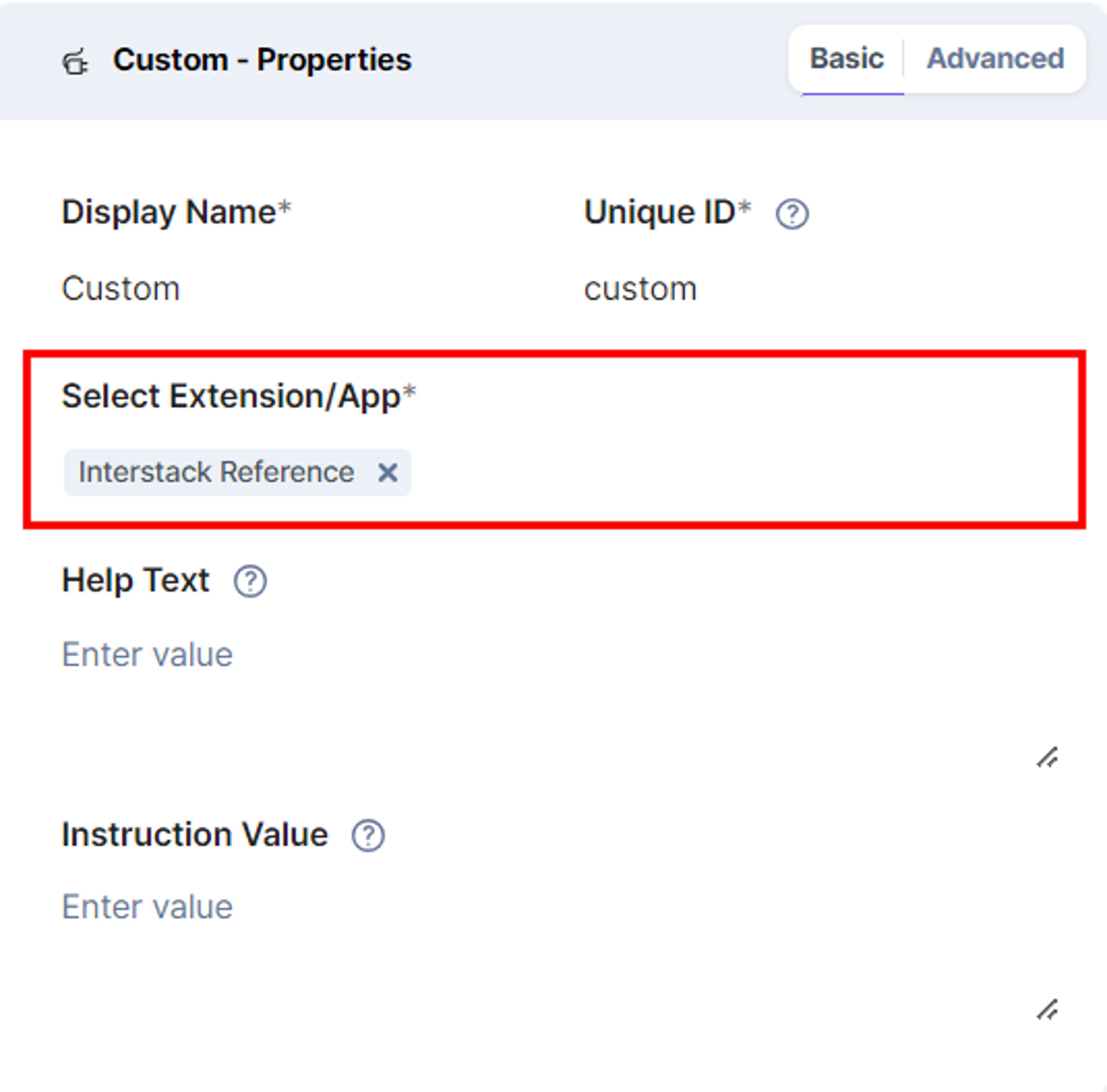 Interstack-Reference-Added-In-Custom-Field