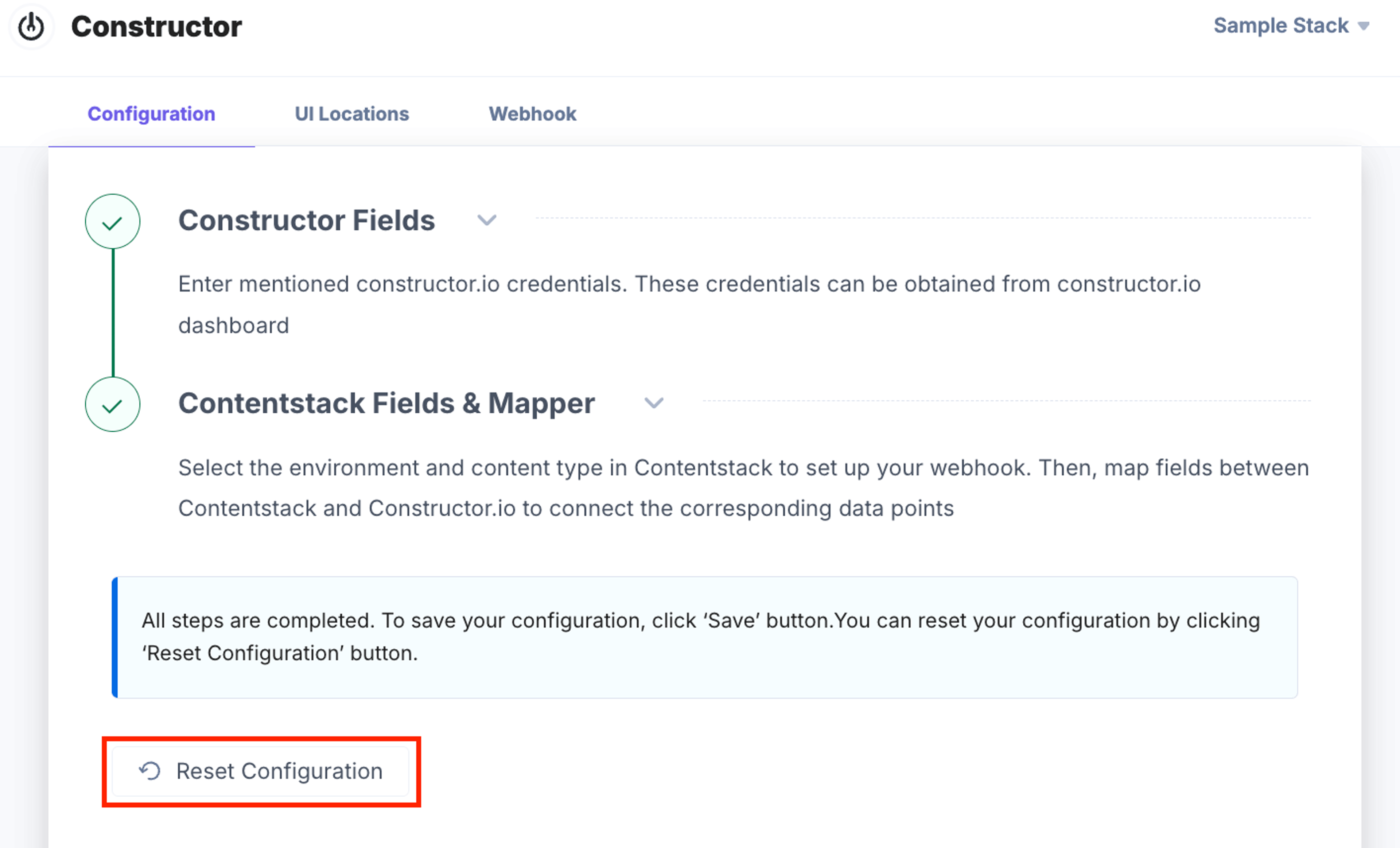 Constructor-Configuration-Reset