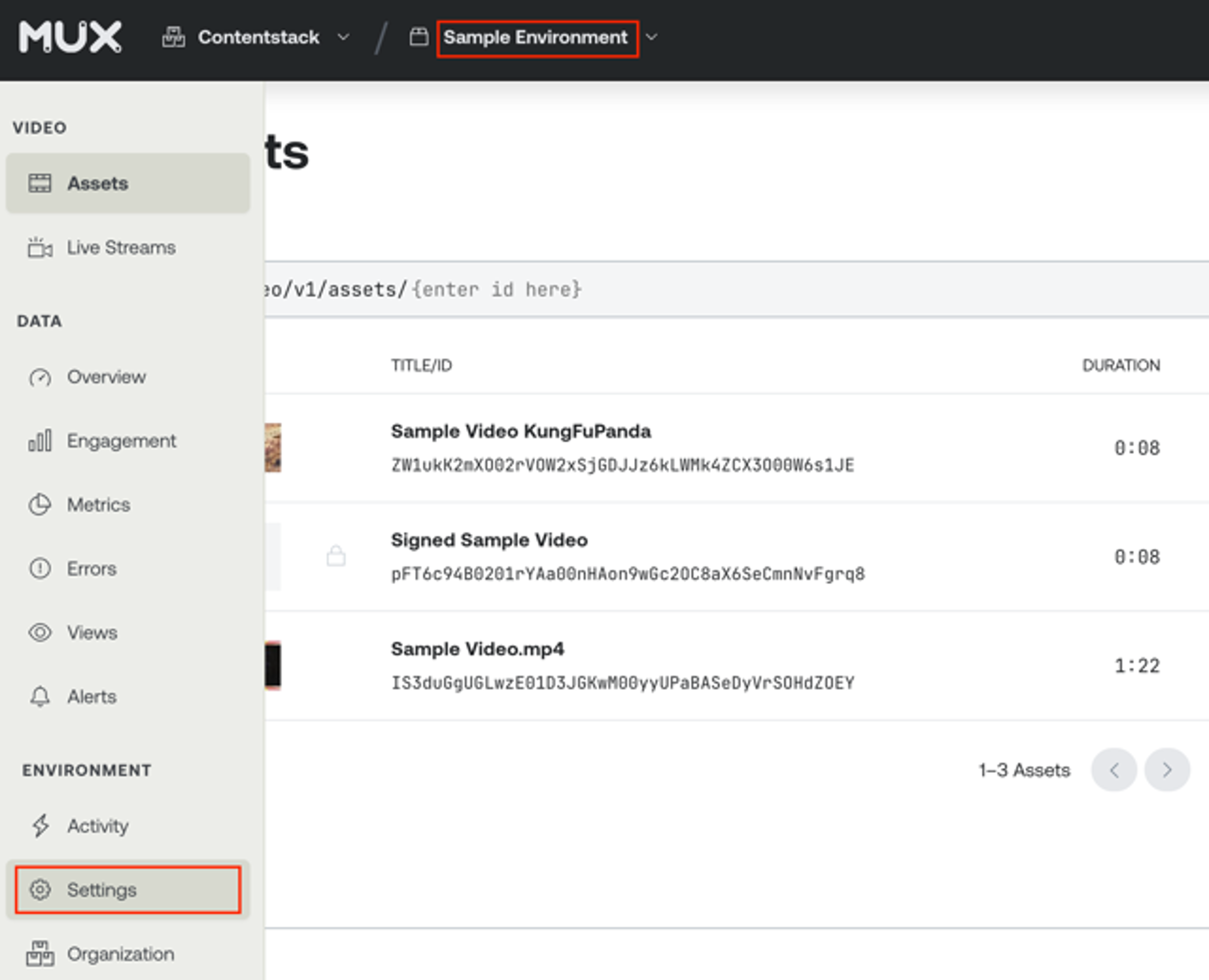 Mux-Get-Credentials-Environment-Settings