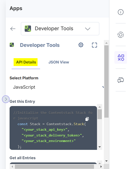 Developer-Tools-Entry-API-Details-Code