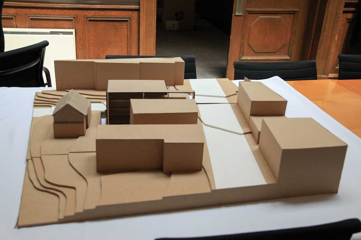 wooden architecture model