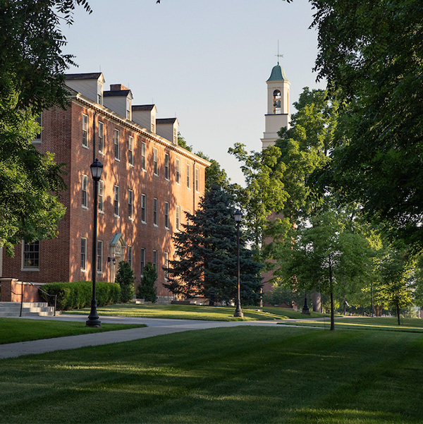 Central quad and bell tower