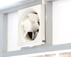  Extractor de ventilación de baño, extractor de ventilación para  el hogar, ventilador de ventilación de bajo ruido, ventilador tipo ventana,  10 pulgadas para cocina, habitación y baño (color: blanco) : Todo