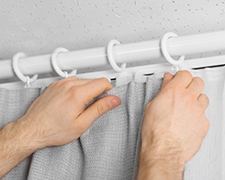 Soporte de barra romana para cortinas, soporte para barra de ducha, soporte  para colgar ropa, soporte para barra de cortina, soportes de riel de