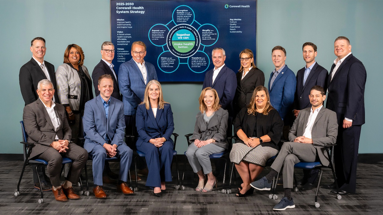 Corewell Health Executive Team in Southeast Michigan