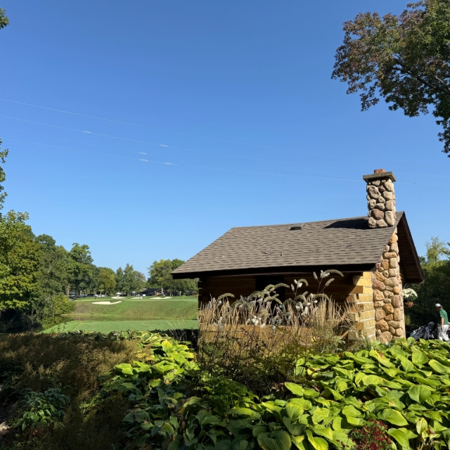 Small house on the golf course
