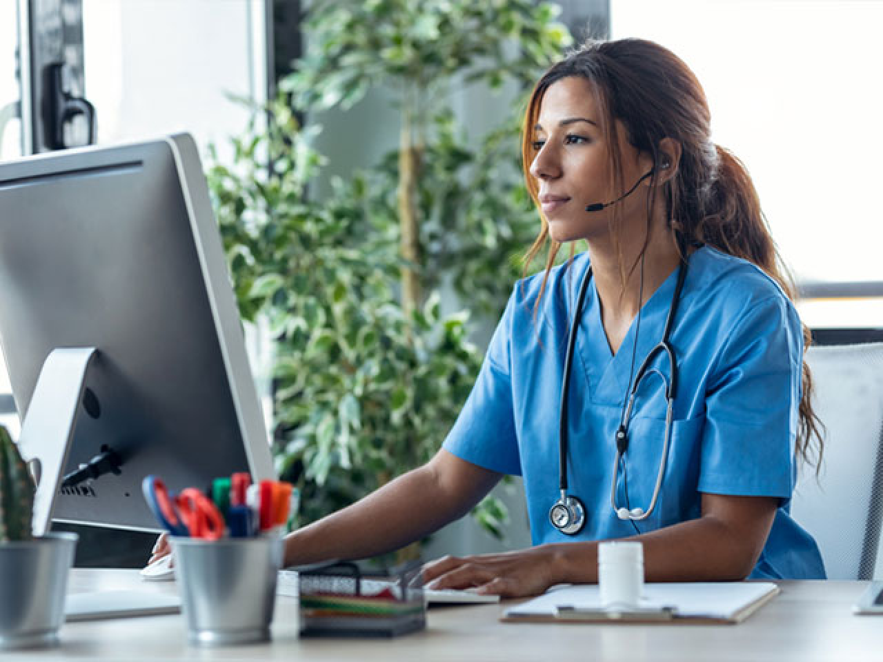 Provider using a computer