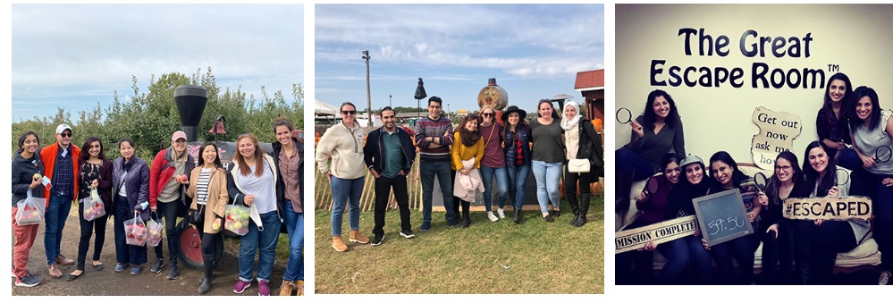 resident outings-2020 intern group retreat, 2020 retreat group photo, escape room outing