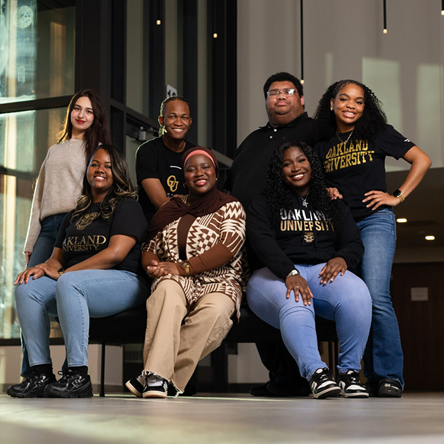 Seven undergraduate students awarded Oakland University's Keeper of the Dream scholarship awards.