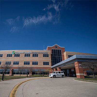 Exterior of Corewell Health Zeeland Hospital