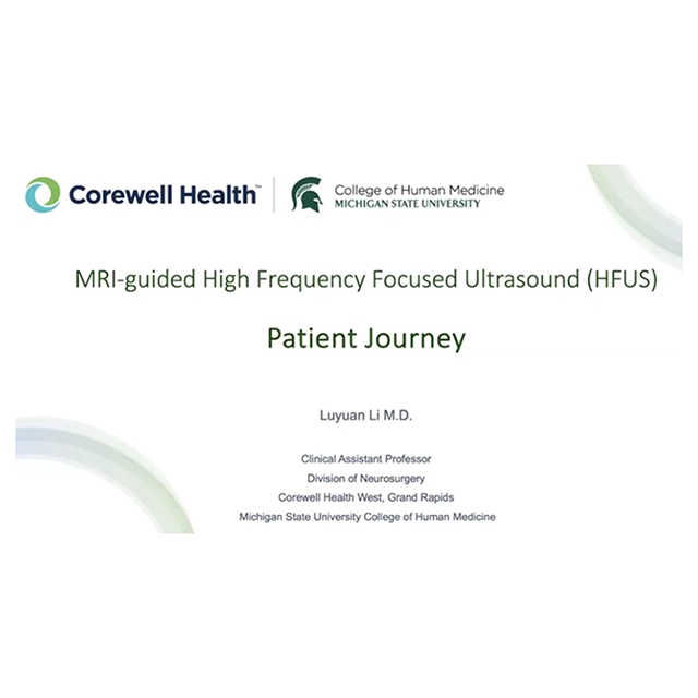 MRI-guided high-frequency focused ultrasound treatment process for patients, showcasing the journey and technology involved.