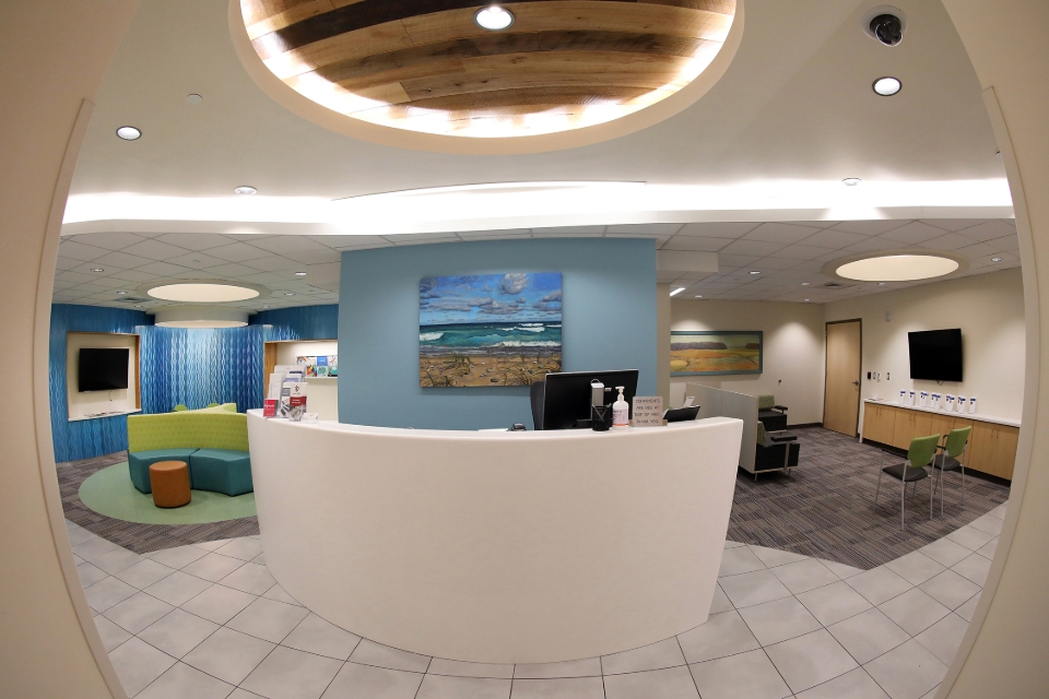 Lobby of the Helen DeVos Children's Hospital congenital heart center