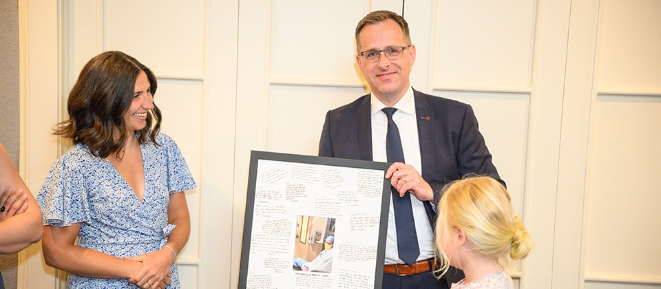 Leonard Verhey, MD, PhD, graduated as Corewell Health West’s first seven-year neurosurgery resident.