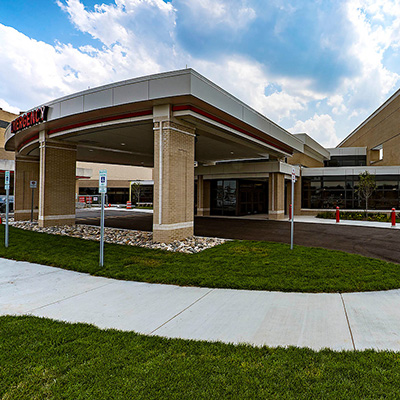 Exterior of Corewell Health William Beaumont University Hospital