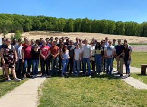 Group shot of Emergency medicine residents and faculty at Kent County Conversation League