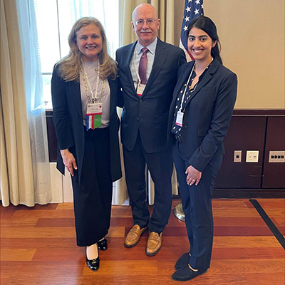Dr. DiLorenzo, Dr. Williams & Dr. Arfeen at the AAO Mid-Year Forum in Washington, D.C. 2022