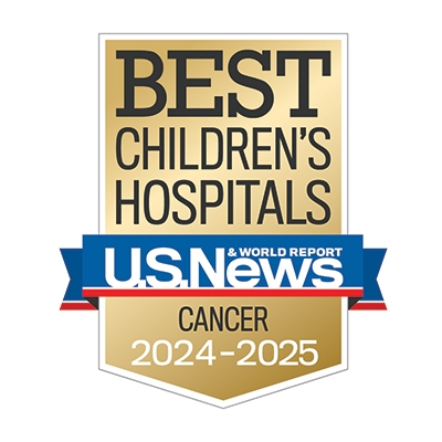 US News and World Report badge 2024-25 pediatric cancer