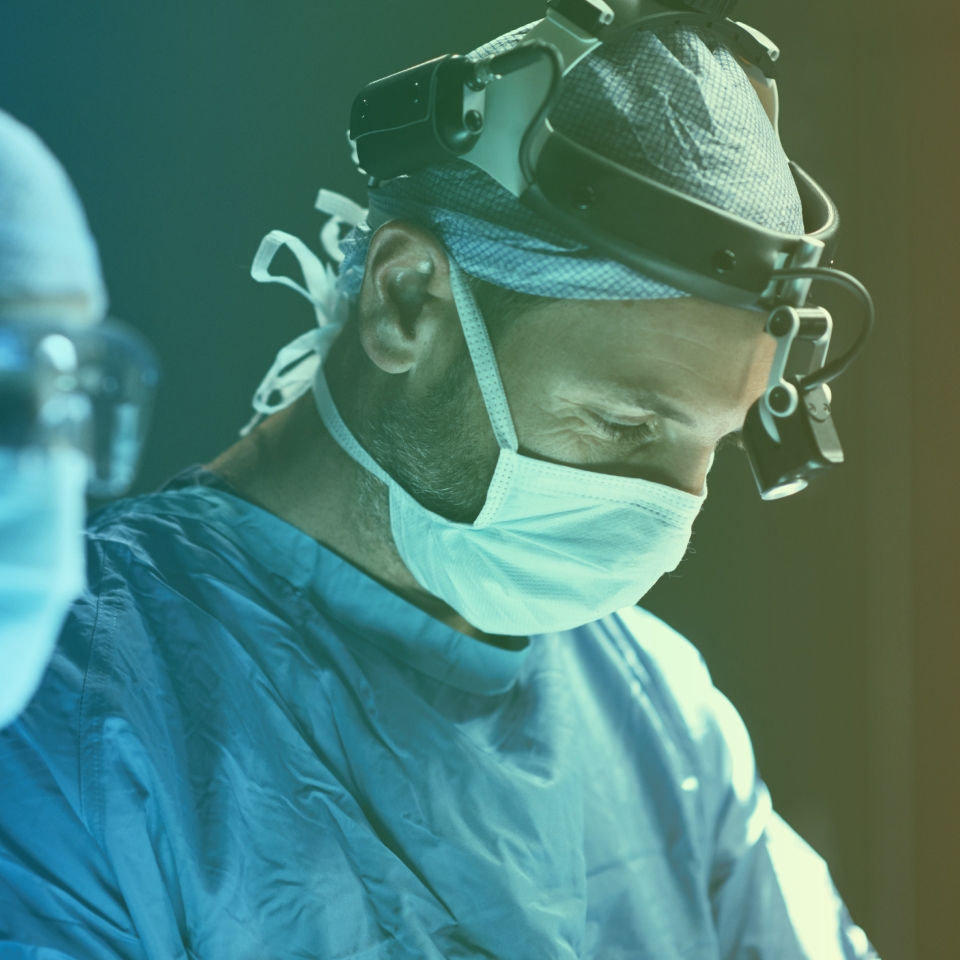 Surgeon in the operating room