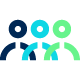 graphic of a three people