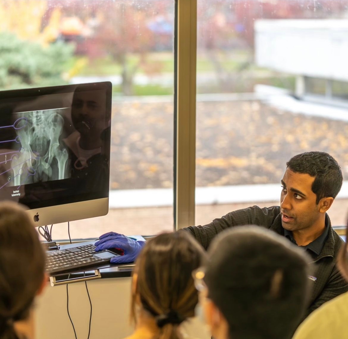 radiologist demonstration during medical school