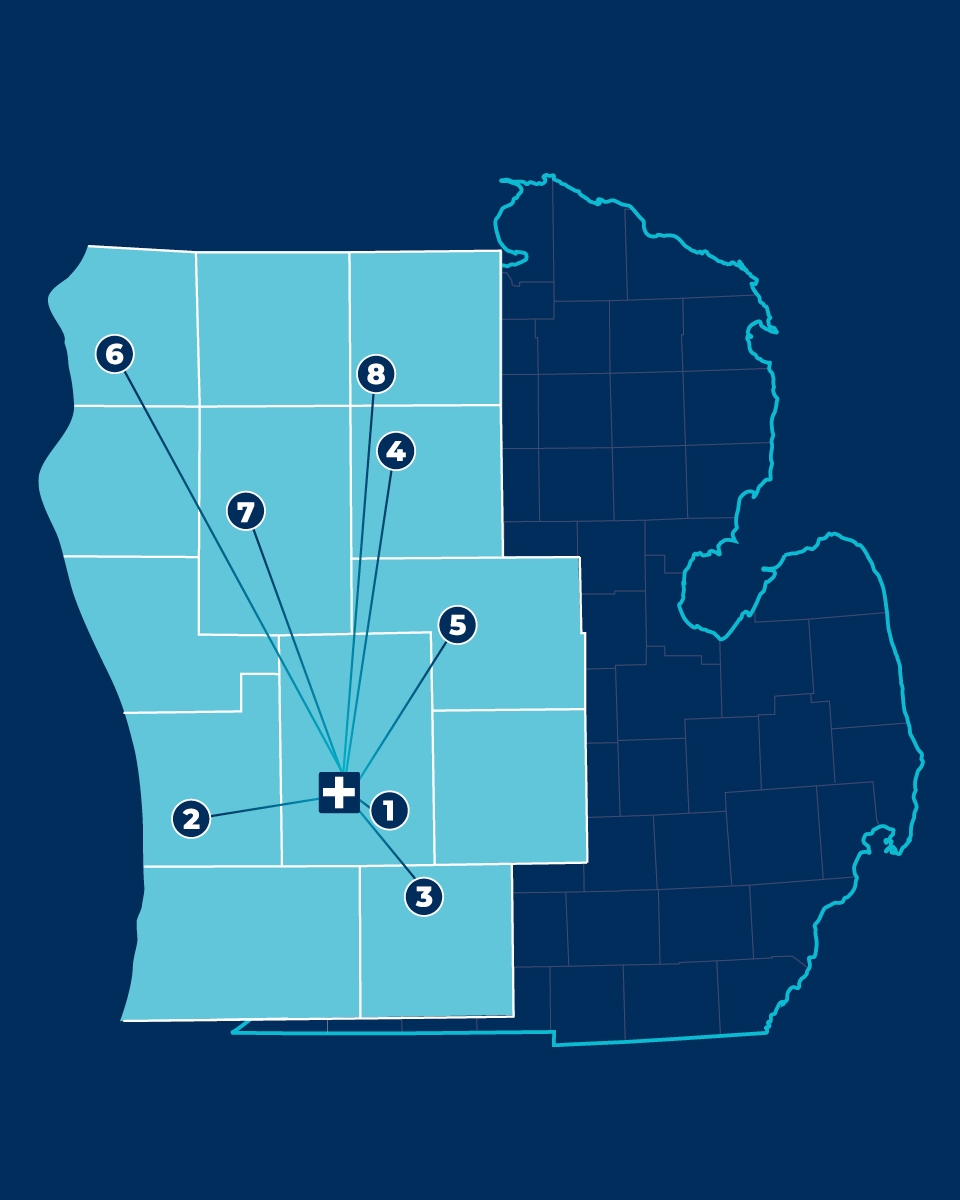 Stroke Location Map