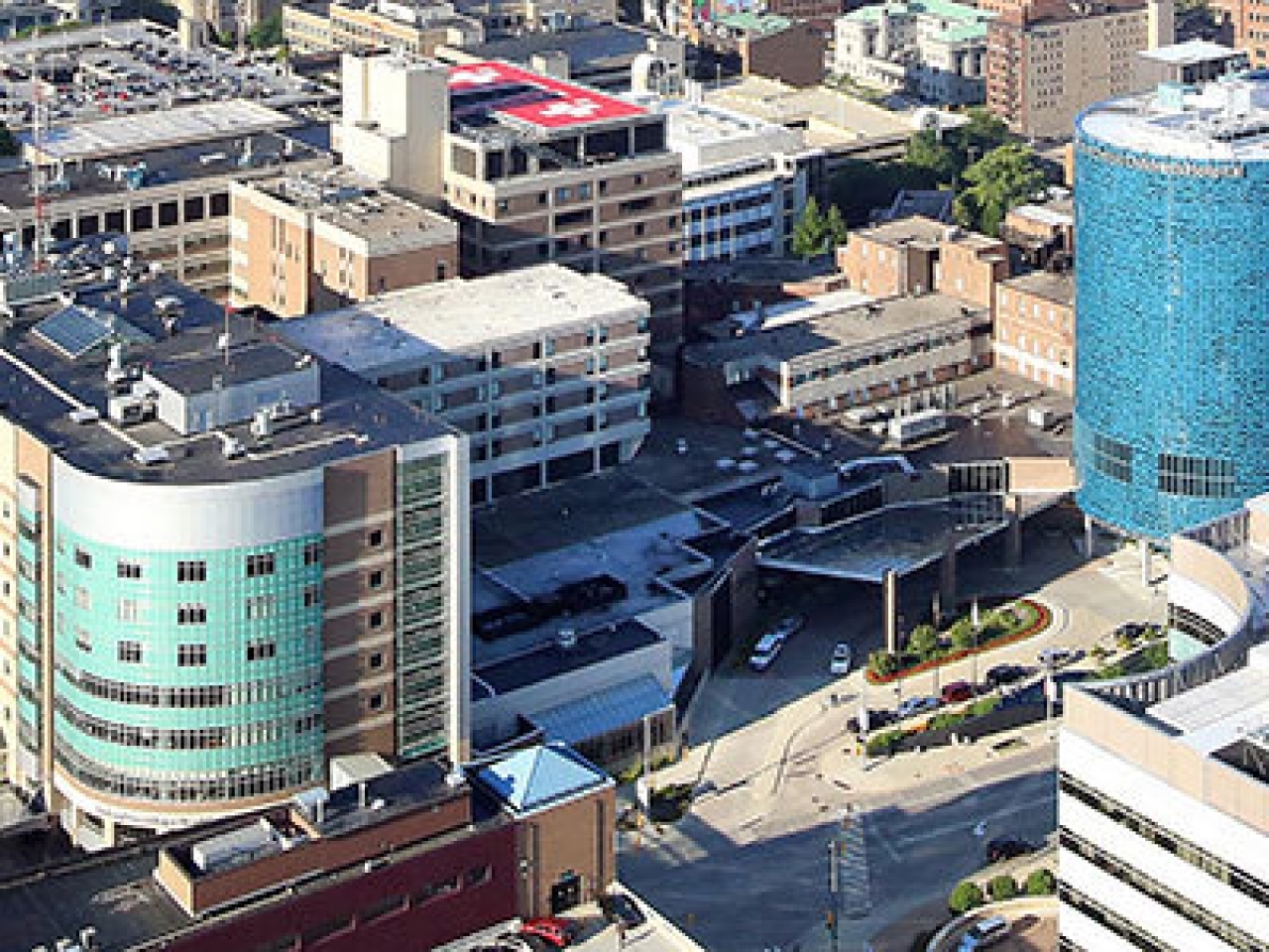 Overhead view of Medical Mile in Grand Rapids