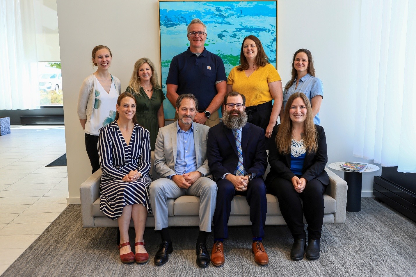 Group photo of nine members of the CPD team