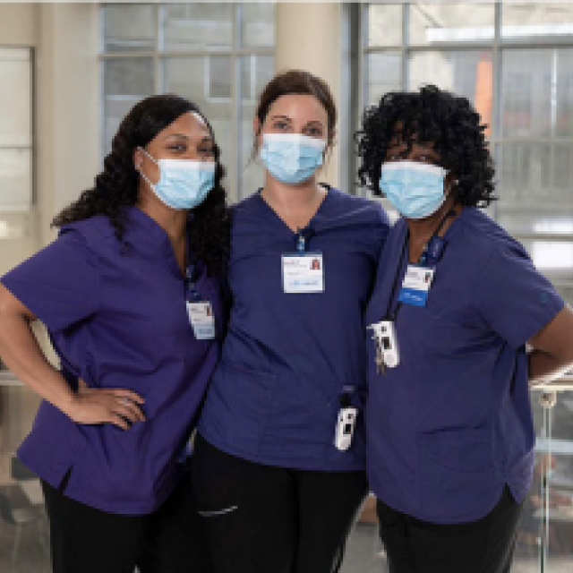 Image of three nurses together