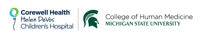 Image of Corewell health logo and Michigan State University College of Human Medicine logo