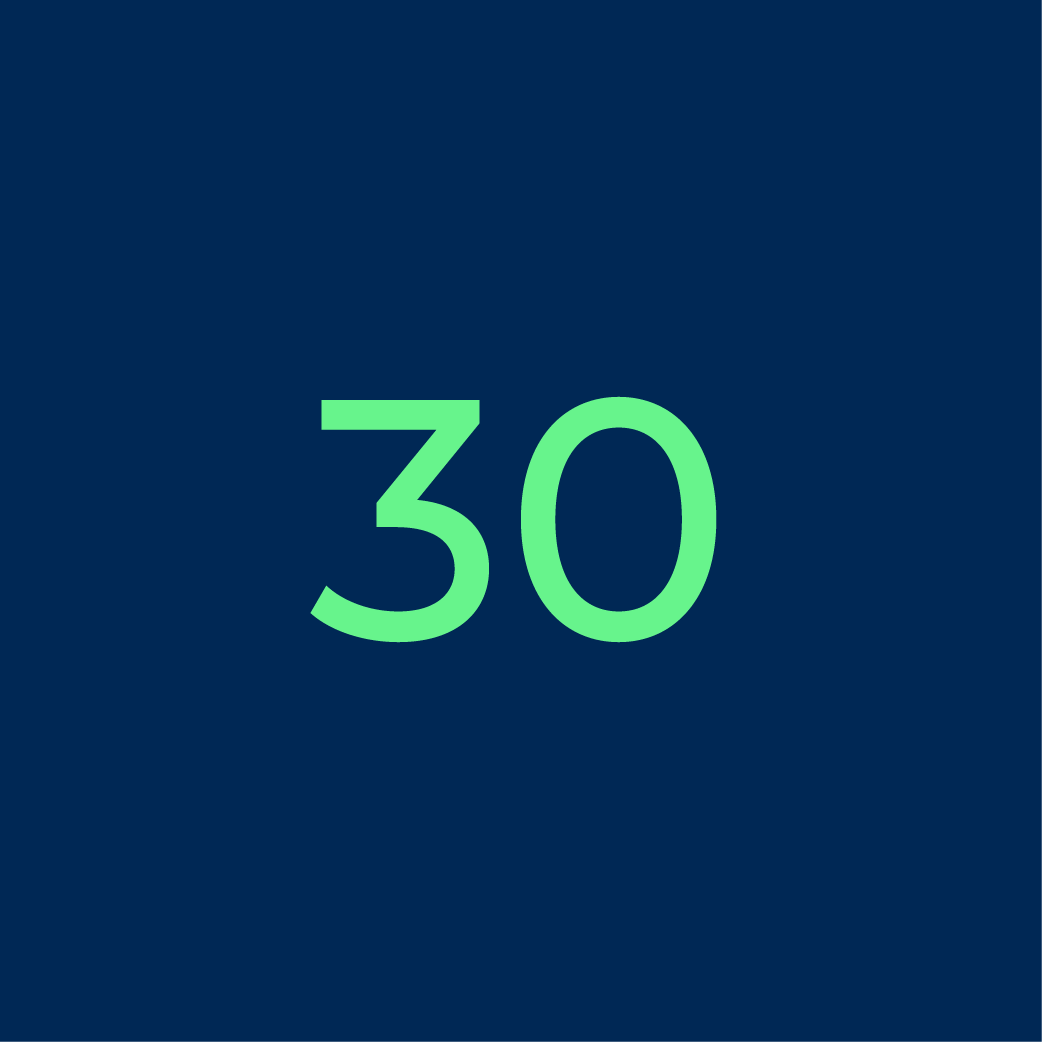 30 training sessions