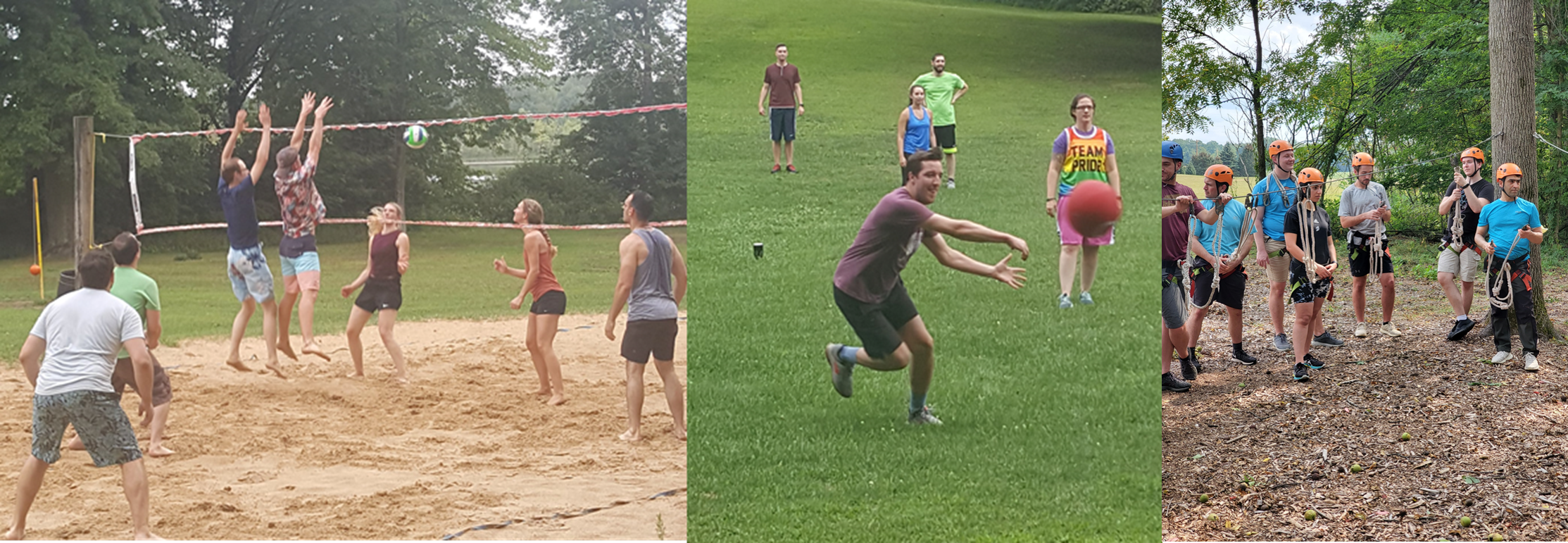 General Surgery Residents having a fun day of team building at Warner Camp