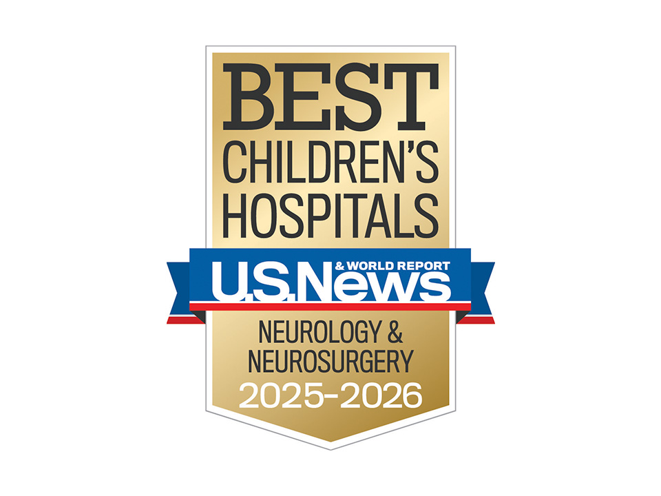 US News and World Report badge 2025-26 pediatric neurology