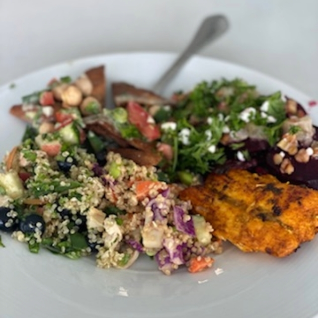 a close up shot of a meal made by a chef in culinary medicine